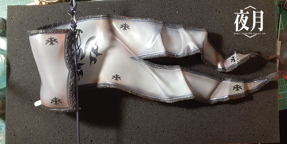 Alter FATE 黑貞德修復—旗面主色噴塗